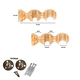 thumbnail image 3 of Pack 2 Unidades Soporte Doble De Madera Natural 19/28 Mm, 3 of 3