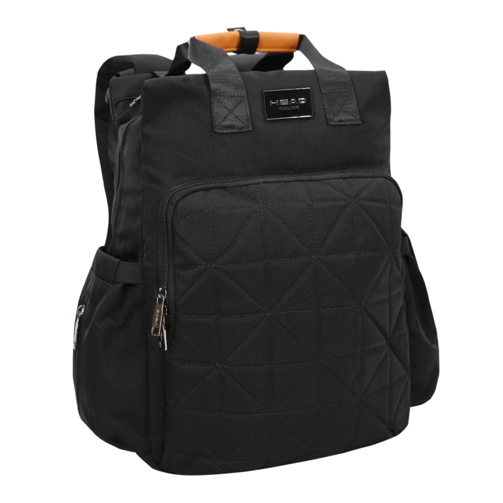 Mochila Pañalera Maternal New Bloom Negra Head