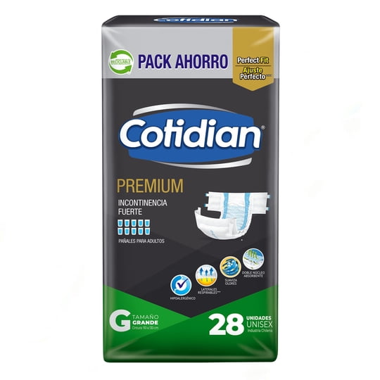 Pañales De Adulto Premium G 28 Un Cotidian