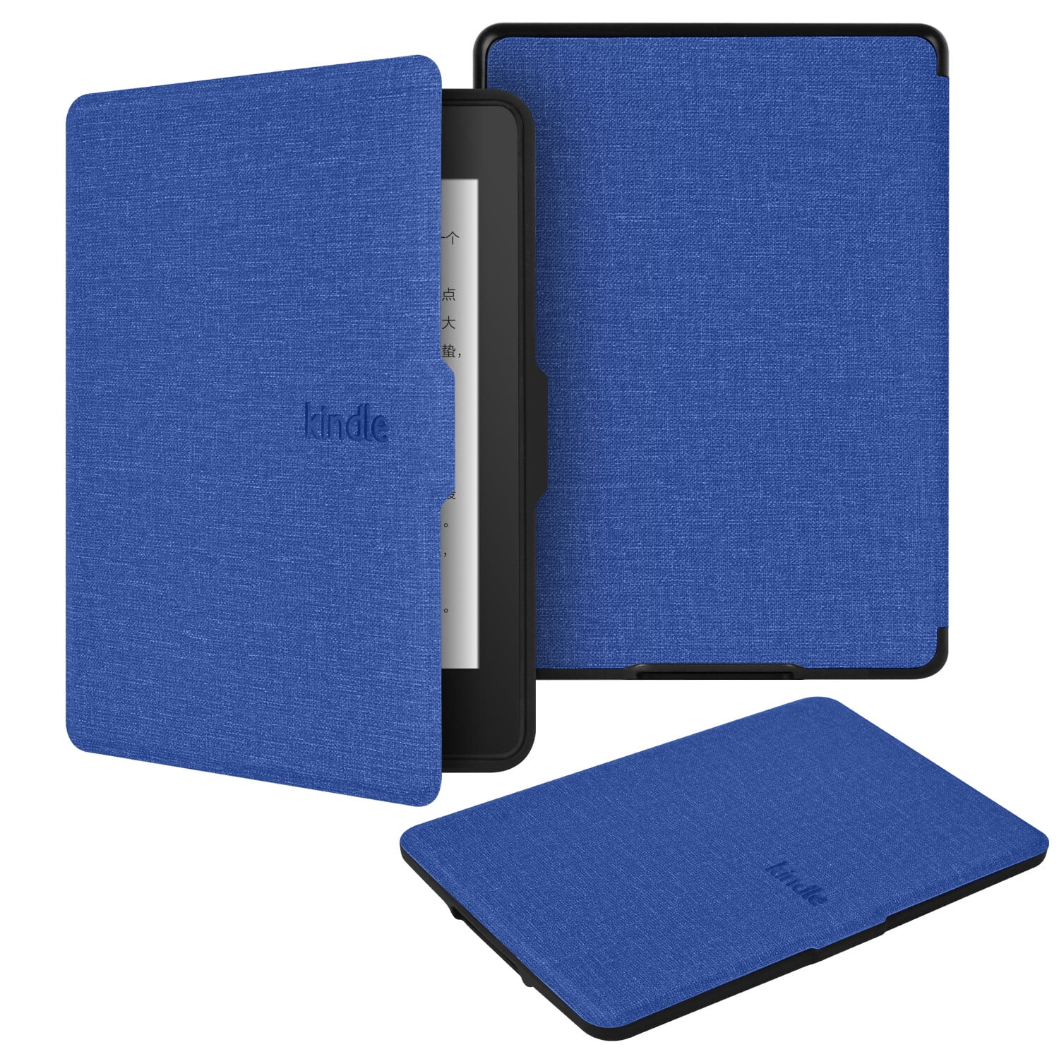 Funda Gangxun De Tela Con Carcasa Suave Tpu Para Kindle Paperwhite 3/2/1 – Modo Automático, Antigolpes, Diseño Ligero