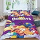 thumbnail image 2 of Bonkers Conjunto de sábanas temático, trío de piezas, cómodo y amigable con la piel, diseño único, regalo de decoración para el hogar para familiares, amigos y fans, 90 cm * 190 cm, 2 of 6