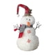 thumbnail image 1 of Adorno Navideño De Muñeco De Nieve Para Escaparate De Vacaciones Para Sala De Estar, Estante Mediano Con Sombrero Rojo, 1 of 3