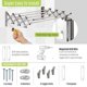 thumbnail image 3 of Tendedero de Pared Smartsome 6,1 m, Capacidad 27 kg, 3 of 7