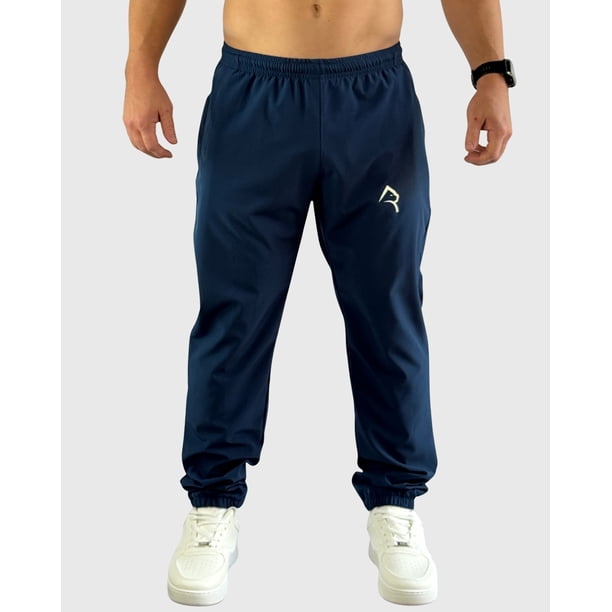 Pantalon Deportivo Running Pant Zip Azul Hombre Konko