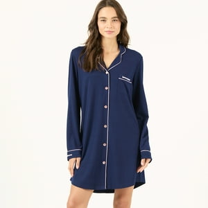 Bbz Barbizon - Camisa De Dormir Bruna Azul