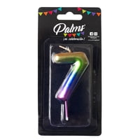 Vela Arcoiris Num 7 1 Un Palms