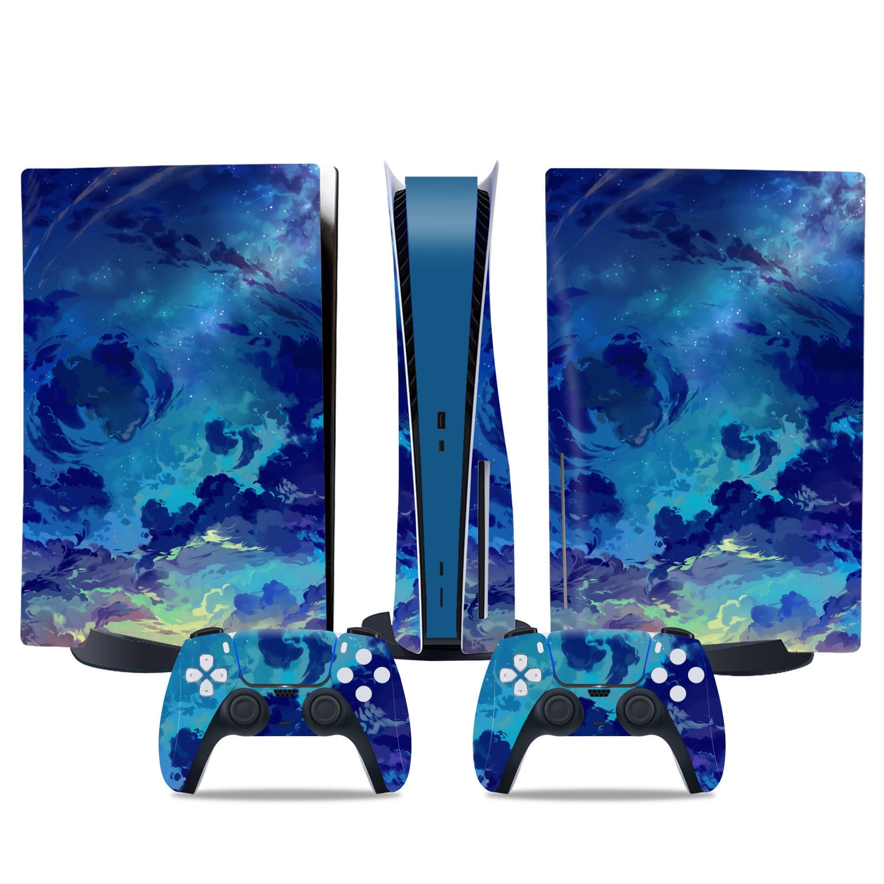 Genérico - Cubiertas De Pegatinas Para Consola Y Controlador De Juego Para Ps5 Edición Disco - Accesorios Protectores De Reemplazo Diy