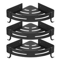 Organizadores Para Duchas Belug Repisa Para Baño 3Pcs Negro