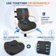 thumbnail image 5 of Conjunto de cojín para asiento de coche Allaboutsla y soporte lumbar, 5 of 9