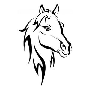 Rienda Libre Graphics - Decomural Horse Head Farm Animals Ws-15531