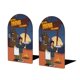 thumbnail image 1 of Isla del Drama Sujetalibros decorativos temáticos, tope para estantería con base antideslizante, uso dual para hogar y oficina - 2 piezas, 1 of 6