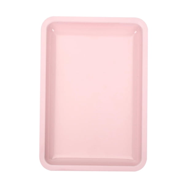 Bandeja de Maquillaje, Bandeja de Joyería, Bandeja de Almacenamiento de Cosméticos, Bandeja de Herramientas de Escritorio para Decoración de Uñas para Rosa