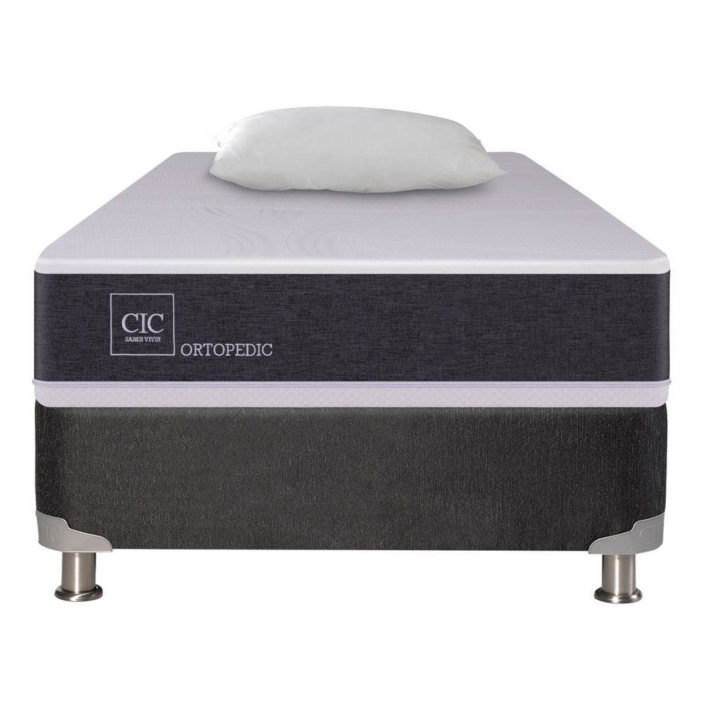 Cic - Box Spring New Ortopedic 1.5 Plaza Base Normal