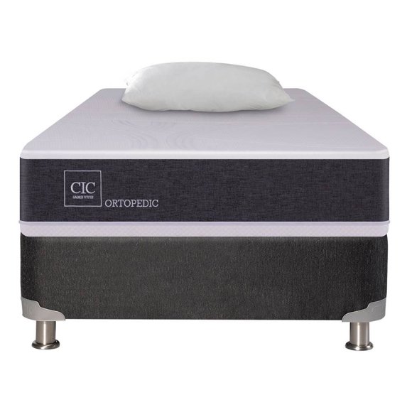 Box Spring New Ortopedic 1.5 Plaza Base Normal