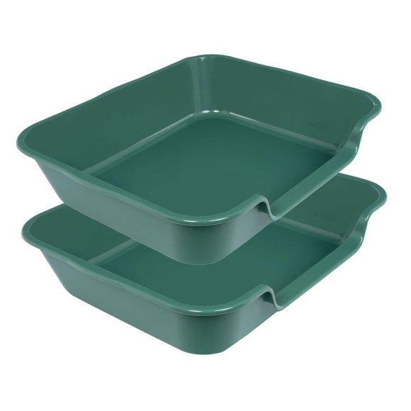 Caja de arena Blaucasa 61 cm × 51 cm verde (paquete de 2)