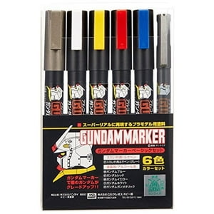 Set Básico Gsi Gundam 6 Rotuladores Gundam Marker
