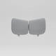 thumbnail image 5 of Silla De Oficina Ergonomica Pata Acero Con Colgador De Ropa Color Blanco Material Del Tapizado Algodón, 5 of 8