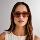 thumbnail image 4 of Gafas de sol Le Specs Velodrome estilo cat eye en tortuga vintage, 4 of 5