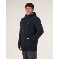 Poleron Escolar Franela Niño Cierre Y Gorro S-Xl - Polemic