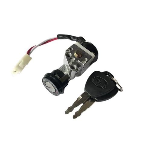 Ioensy - Cerradura De Interruptor Para Bicicletas Eléctricas, Diseño Compacto, Cerradura De Cilindro De Batería Con 2 Llaves