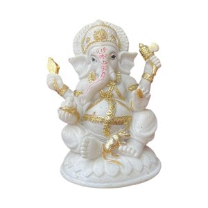 Magideal - Hindú Dios Estatua De Resina, Escultura De Buda Indio Centro De Mesa Decoración Figuras De Para Meditación Coche Jardín Coleccionables