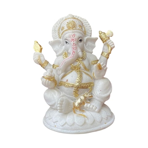 Magideal - Hindú Dios Estatua De Resina, Escultura De Buda Indio Centro De Mesa Decoración Figuras De Para Meditación Coche Jardín Coleccionables