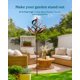 thumbnail image 4 of Girador de Viento Cyan Oasis 218 cm Metal Cobre/Verde Azulado, 4 of 9