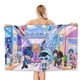 thumbnail image 1 of Gacha Life Toalla de playa de secado rápido con diseño temático, regalo para mujeres y niñas, ideal para cumpleaños, fans, amantes de la música, uso en la playa o al aire libre, 78 × 160 cm, 1 of 6