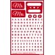 thumbnail image 1 of Plantilla para Grabado en Vidrio Armour Etch 5x8 Pulgadas Sr. y Sra., 1 of 5