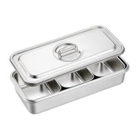 Bothyi - Chafing Buffet Chafer Set Hot Pot Chafer Para Banquetes Condimentos De Cocina 3 Compartimentos