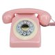 thumbnail image 1 of Teléfono fijo GHYTMTHOT con botón de marcación rosa, 1 of 6