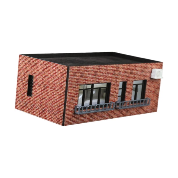 Diorama de Construcción de Casa Modelo a Escala 1/64 HO, Accesorios de Decoración de Mesa, Decoración de Mesa de Arena, Modelo de Paisaje, Juguete Hob C