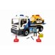 thumbnail image 1 of Set de juego de grúa de juguete Tiny Force con taxi y figuras, 1 of 7