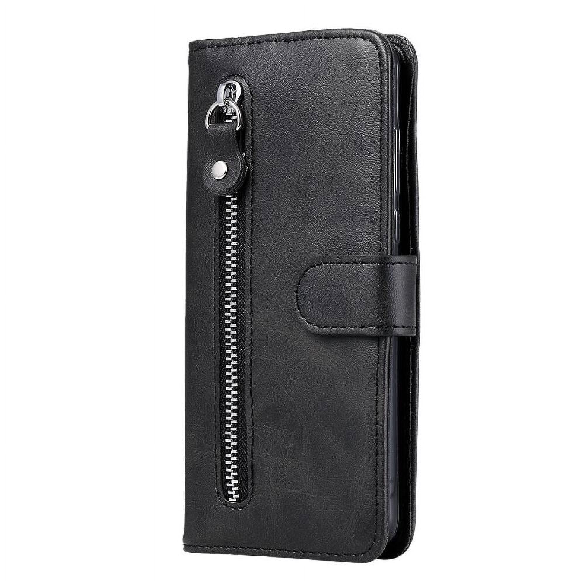 Gangxun - Funda Con Cremallera Para Samsung Galaxy S22 Plus 5g, Carcasa Cartera De Cuero Pu Con Soporte Y Tarjetero