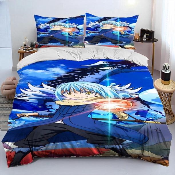 I Got Reincarnated As A Slime Anime Comforter Bedding Set,Duvet Cover Bed Set Quilt Cover Pillowcase,Bedding Set Bed Sheets