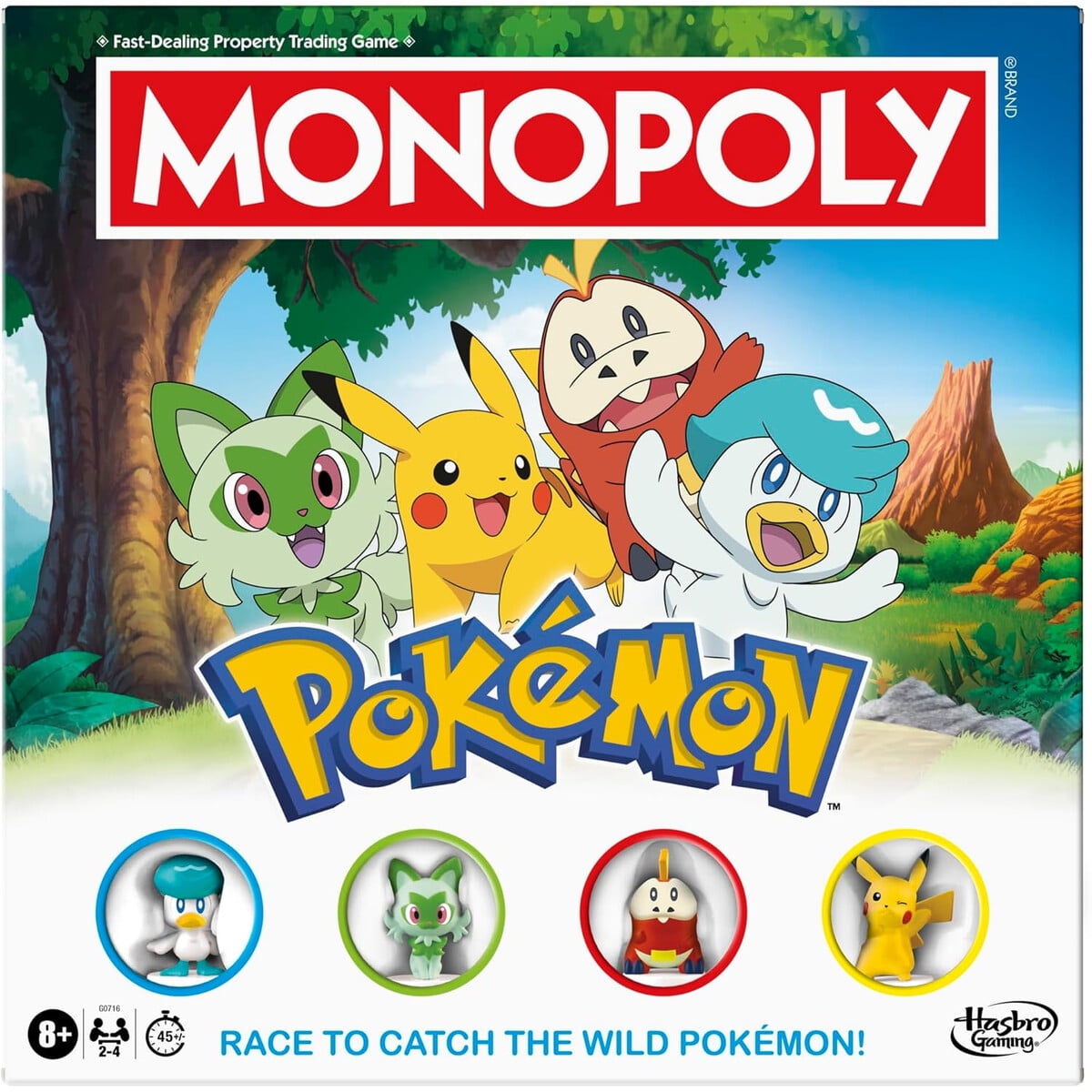 Juego De Mesa Monopoly Pokémon Hasbro Edición 8+ 2-4 Jugadores