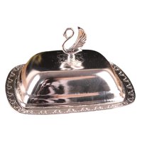 Bothyi - Mantequera De Estilo Europeo, Caja De Almacenamiento, Tapa De Lith Para Cocina, Plateada