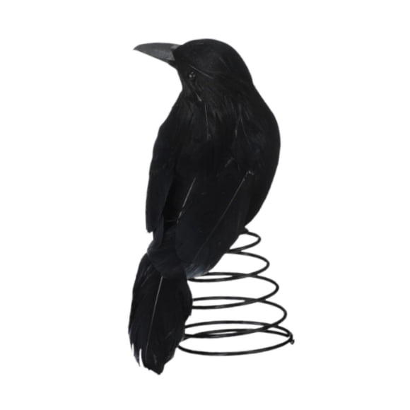 Decoración De Cuervo Negro Para La Copa Del árbol De Navidad, Ideal Para El Porche De La Casa O Para Una Boda Gótica.