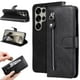 thumbnail image 1 of Funda con Cremallera para Samsung Galaxy S25 Ultra, Carcasa Cartera de Cuero PU con Soporte y Tarjetero, 1 of 6