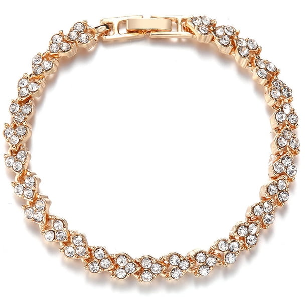 Luxurious Rhinestone Inlaid Flashing Bracelet - Stylish Women's Jewelry for Any Occasion