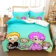 thumbnail image 1 of v25 Bed Sheets Cartoon Foxy Boxy Lanky-box Bedding Set Duvet Cover Bedroom Comforter Covers Single Twin King Size Quilt Cover Home 3-Piece Bedding Set (1 Duvet Cover + 2 Pillow Shams) Bed Sheets ju25, 1 of 5