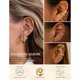 thumbnail image 2 of LOLIAS 12 Pcs Ear Cuffs Non Piercing 14K Gold Plated Ear Cuffs, 2 of 3