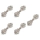thumbnail image 5 of 5 Piezas De Botones De Cierre De Broche De Capa Para Disfraces, Suéteres, Atuendos Plateados, 5 of 5
