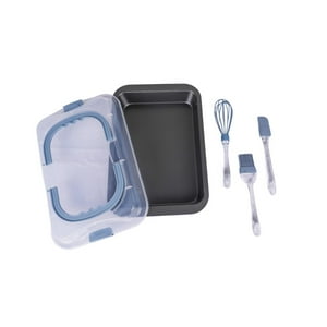 Molde Repostero Tapa Y 3 Accesorios 24X35X4 Cm Day Gris