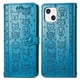 thumbnail image 1 of Funda Cartera FOXDOCK para iPhone 13 , Flip PU con Relieve de Gatos y Perros, Tarjetero y Soporte, 1 of 6