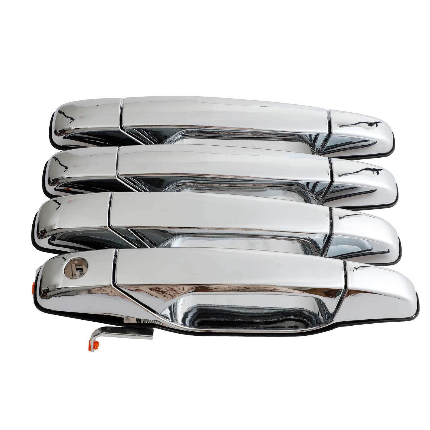 Manilla De Puerta Exterior Nakuuly Chrome 4 Piezas Para Cadillac Chevy