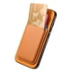 thumbnail image 4 of Funda de Cuero Magnética con Tarjetero para iPhone 14 Plus Cubierta Delgada Amarillo, 4 of 5