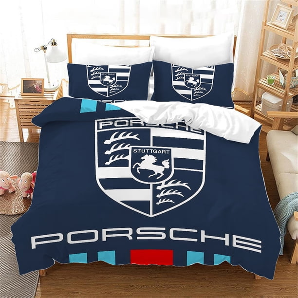 x928 Bed Sheets Digital Printed Three-piece Set (Does Not Include Pillow Core) P-Porschees Duvet Cover Set Comforter Sets Bed Linen Sets Home 3-Piece Bedding Set (1 Duvet Cover + 2 Pillow Shams) nj928