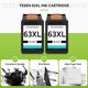 thumbnail image 5 of Cartucho de tinta TESEN 63XL negro, paquete de 2, alto rendimiento, 5 of 7