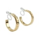 thumbnail image 1 of Aros Sin Perforacion Argollas Huggies relieve ovalos Clip Invisible, 1 of 3
